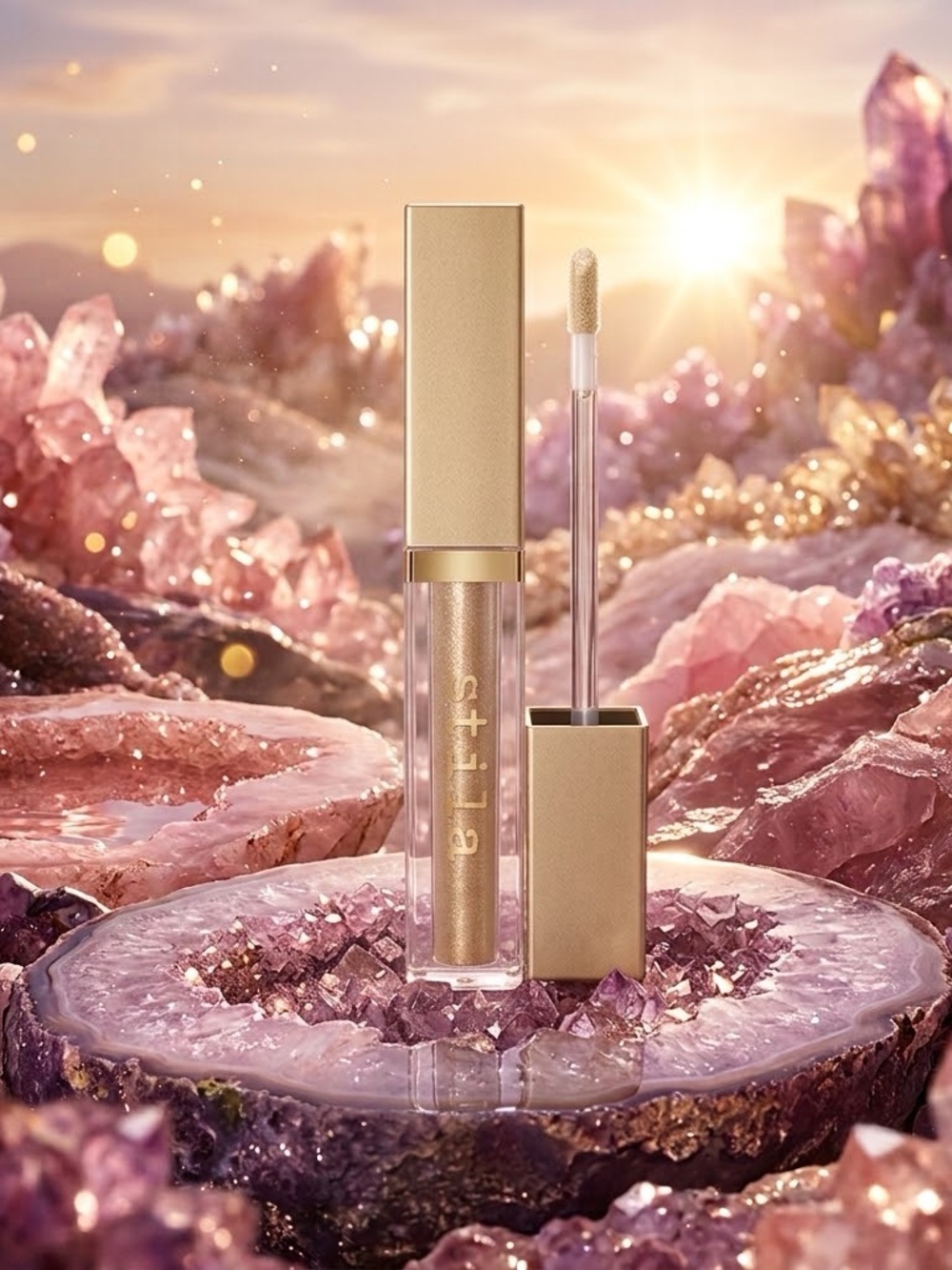 💎 DISCONTINUED Stila Beauty Boss Lip Gloss • GOLDEN PARACHUTE • BNIB *